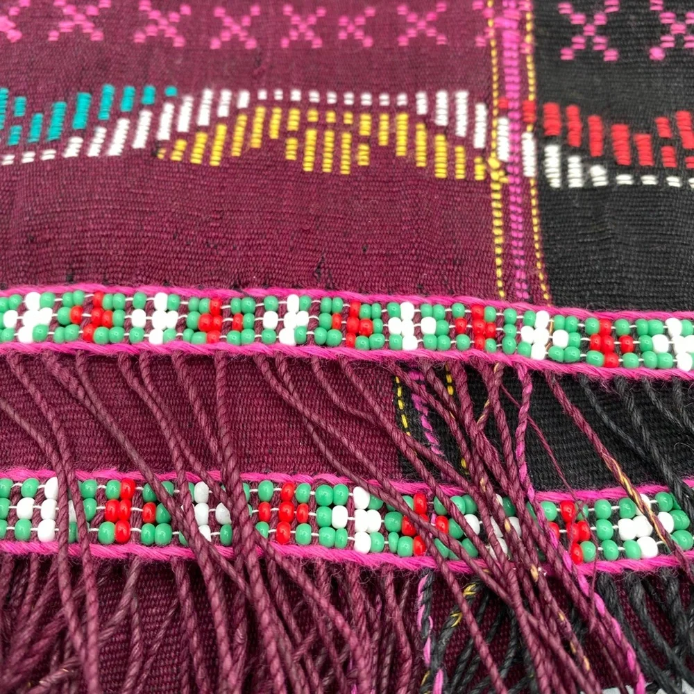 Vintage Indonesian Handwoven Sumatran Textile Wall Hanging Table Cloth